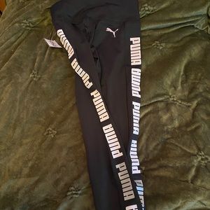 Puma size small black branded leggings